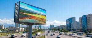 Уличный светодиодный LED-экран Outdoor у дороги